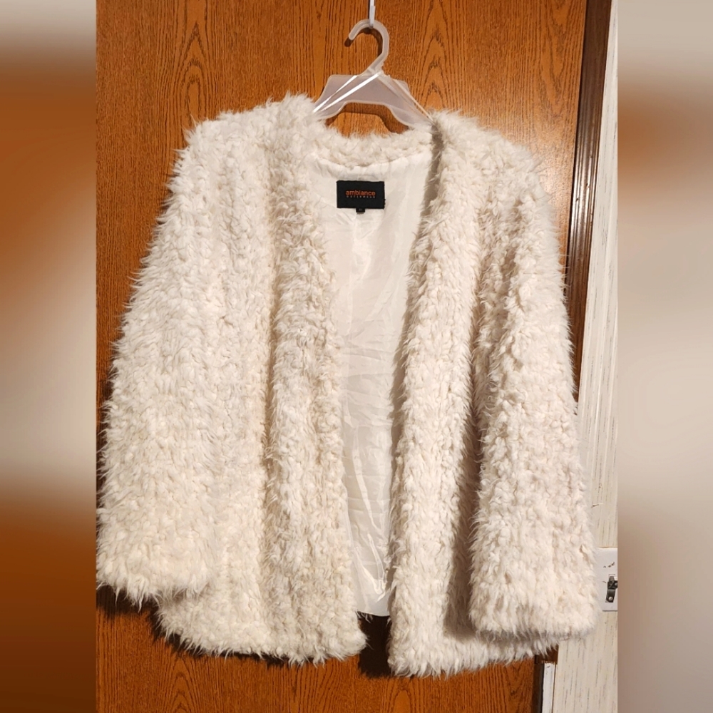 Ambiance 3XL fur outerwear jacket. Brand new, never worn